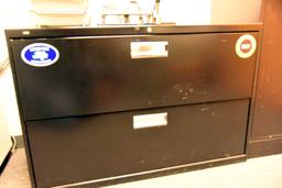 Lot #1266 - Hon Commercial two door horizontal file cabinet (28” x 42” x 18”)
