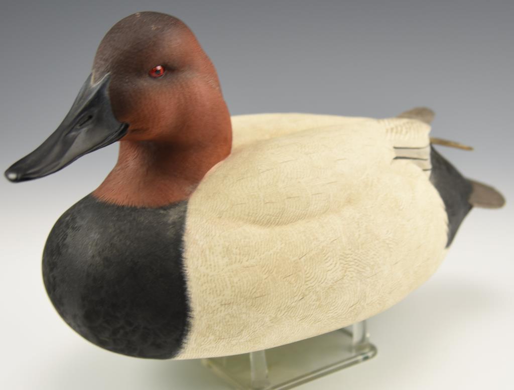 Danbury Mint Resin Canvasback drake Decoy by