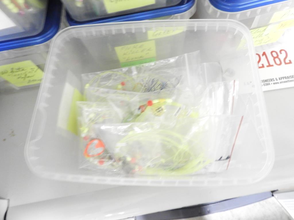Lot #2182 - Enormous Qty of custom hand tied flounder “fluke rigs” titled “Fluke Killers” in