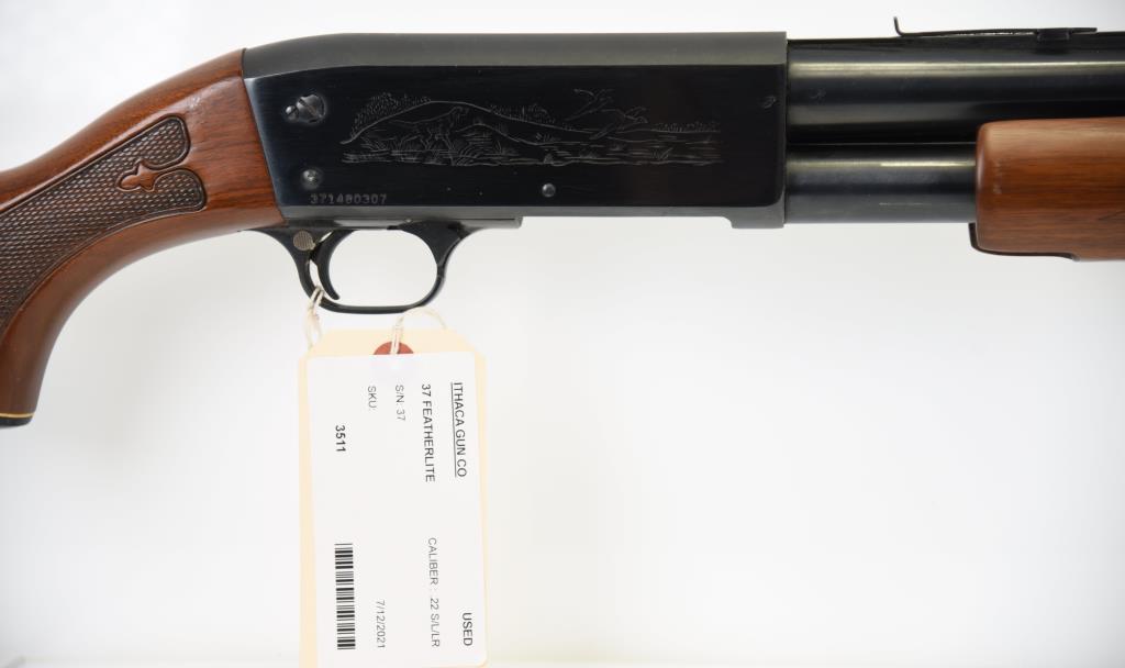 ITHACA GUN CO 37 FEATHERLITE Pump Action Shotgun 12 GA MODERN