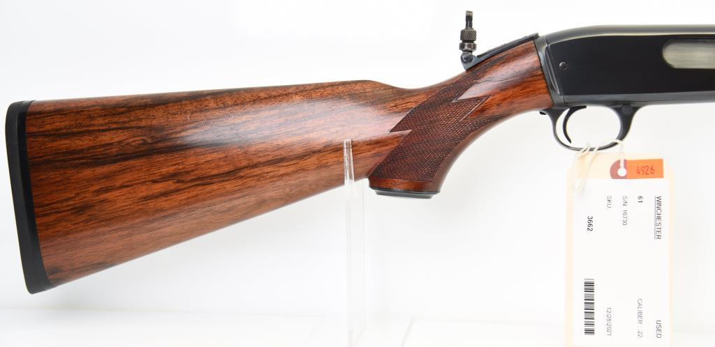 WINCHESTER 61 Pump Action Rifle .22 Cal MODERN