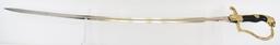 Lot #2687a - German WWII Army lion-head saber with Wehrmacht-style eagle and Swastika