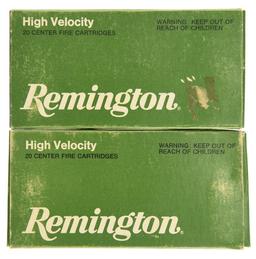 Lot #2571 - 47 Rds +/- of Remington .222 Ammo to include: 2 Boxes (40 Rds) of .222 High Velocity