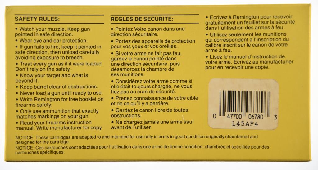 Lot #2683 - 3 Boxes of 50 Rds UMC .45 ACP 230 Grn Ammo – L45AP4 (3 Boxes of 50 = 150 Rds +/-)