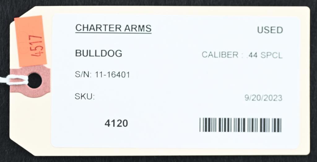 CHARTER ARMS BULLDOG Revolver Frame MFG./IMP. BY: CHARTER ARMS MODEL: BULLDOG ACTION TYPE: