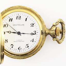 17-jewel Montreluxe covered pocket watch