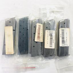 Lot of 5 new Colt .38 Super 9-round capacity magazines
