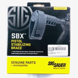 Lot of 2 new-in-the-box Sig Sauer SBX pistol stabilizing braces