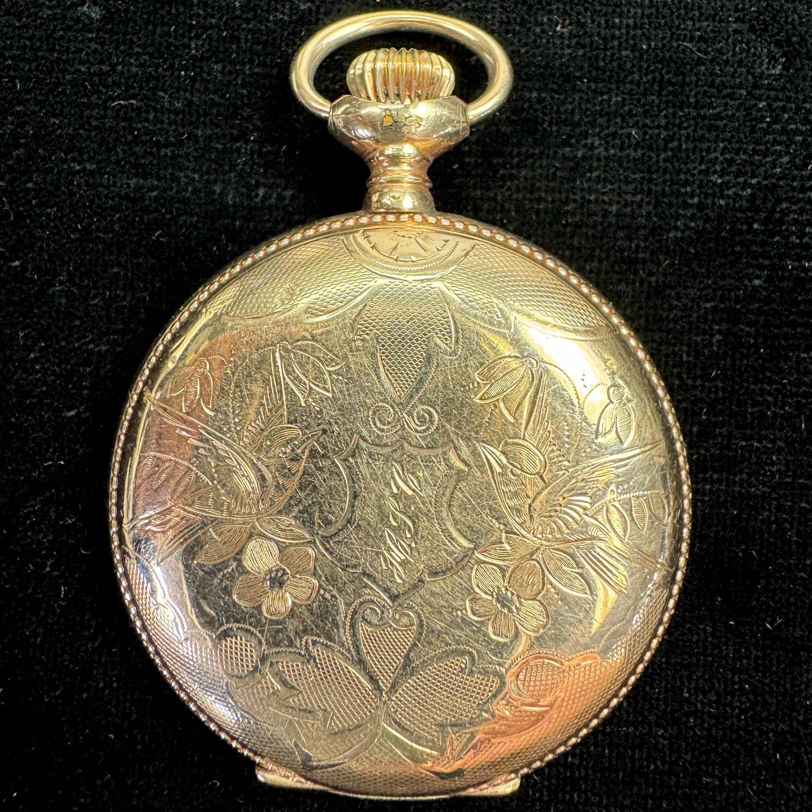 Circa 1905 15-jewel Elgin model 2 covered pocket watch