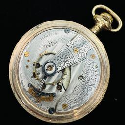 Circa 1907 17-jewel Waltham model 1883 open-face pocket watch