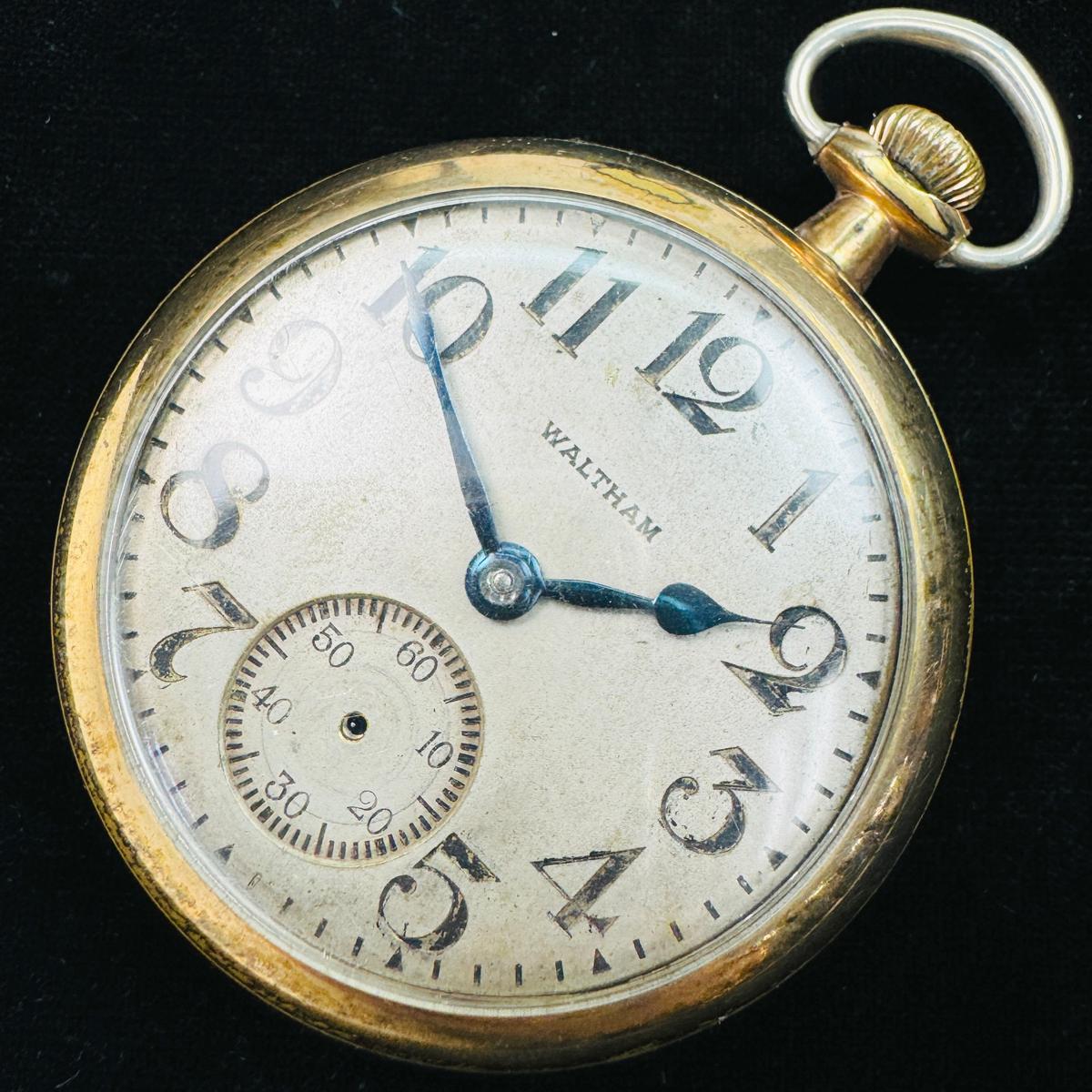 Circa 1904 21-jewel Waltham Vanguard model 1892 lever-set open-face pocket watch