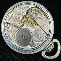 Circa 1938 7-jewel Elgin model 7 open face pocket watch