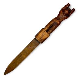 1918 hand-carved folk art letter opener