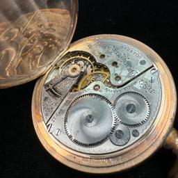 Circa 1897 17-jewel Elgin model 6 covered pocket watch