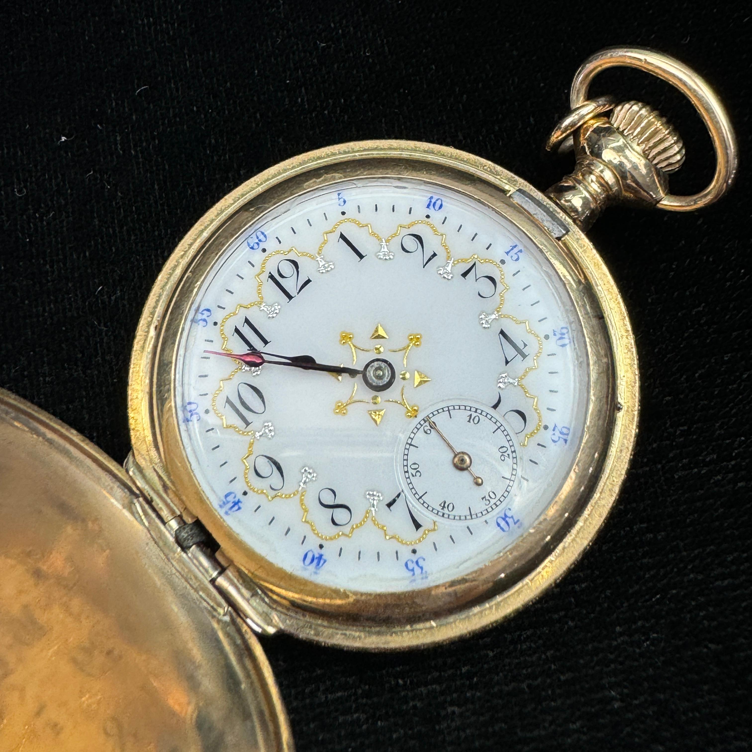 Circa 1940 17-jewel Swiss covered pocket watch