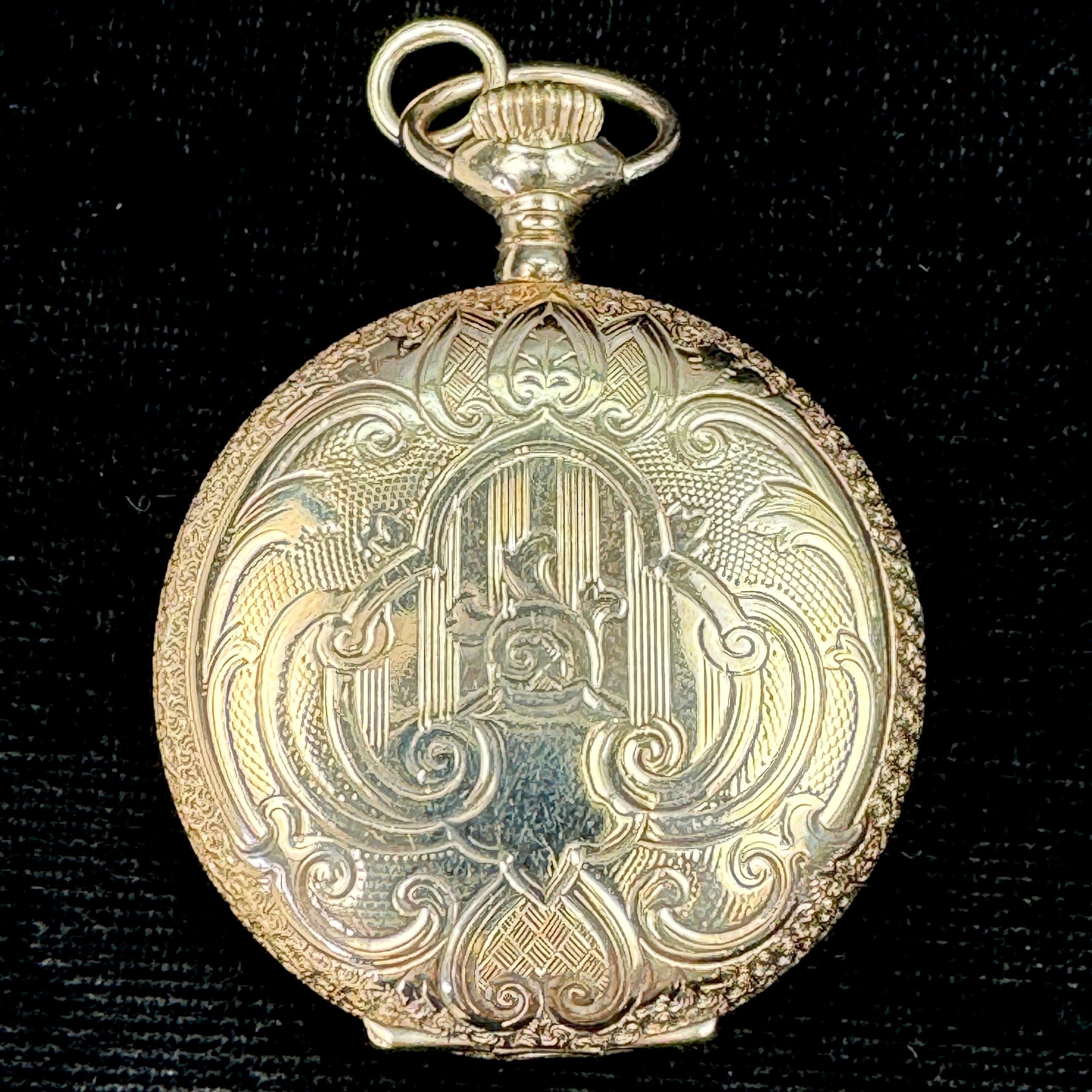 Circa 1940 17-jewel Swiss covered pocket watch