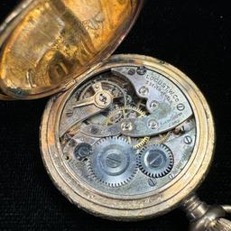 Circa 1940 7-jewel Swiss Locust covered pocket watch