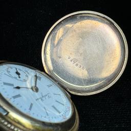 Circa 1940 7-jewel Swiss Lady Rose covered pocket watch