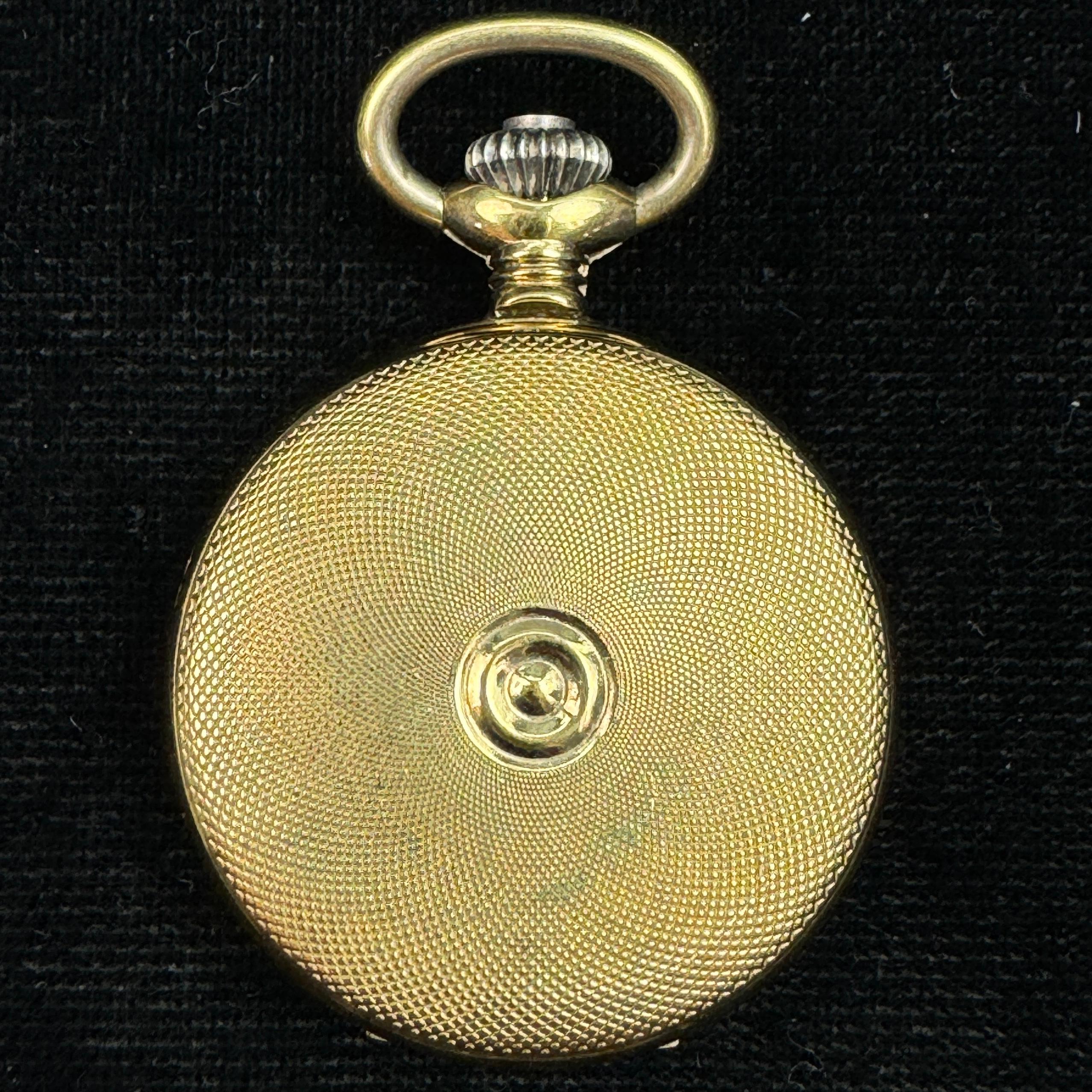Circa 1950 17-jewel Swiss Montique covered pocket watch
