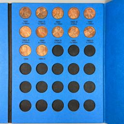 Complete 57-piece set of uncirculated 1959-1986 U.S. Lincoln cents