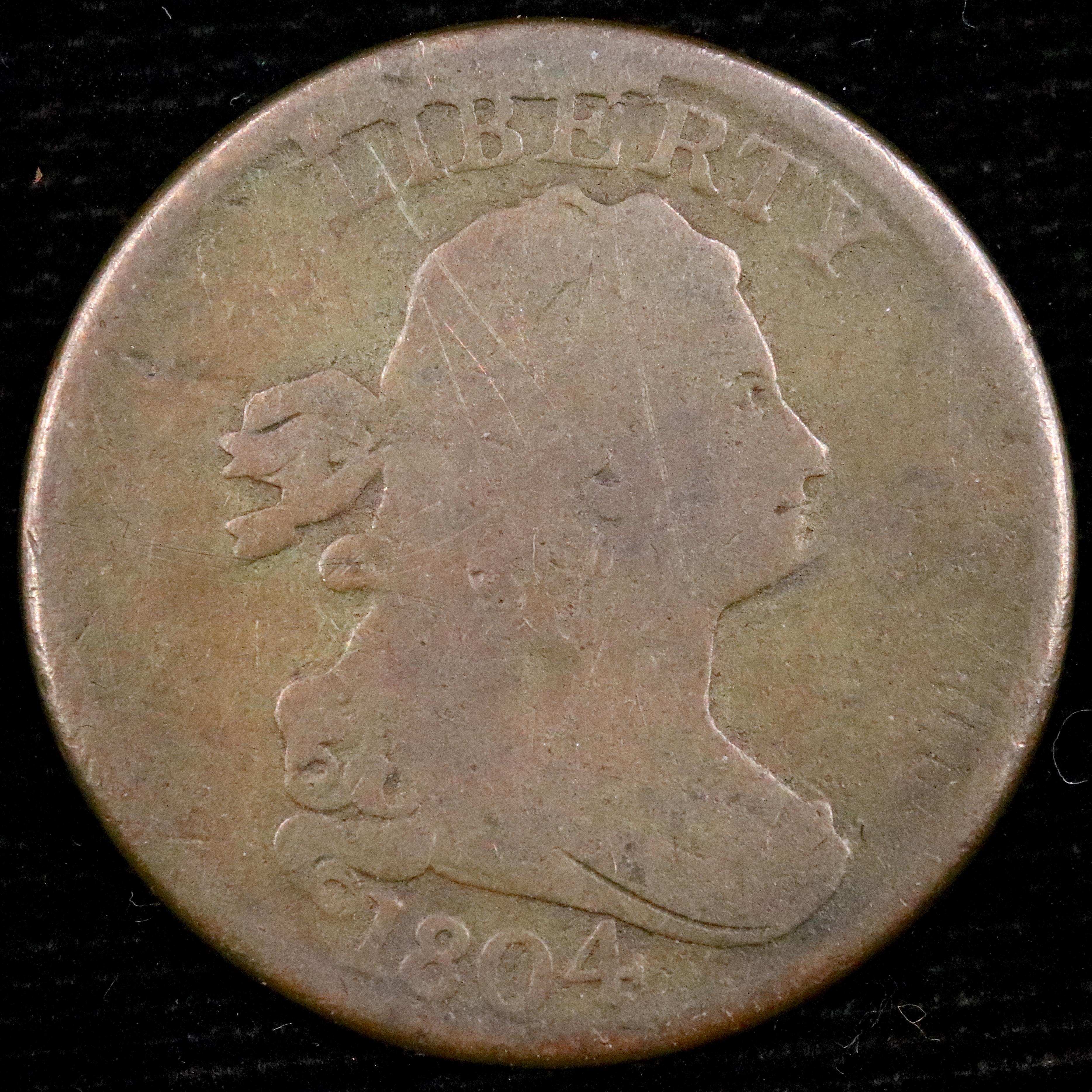 1804 U.S. draped bust half cent