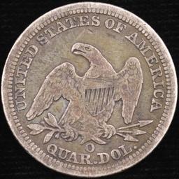 1847-O U.S. seated Liberty quarter