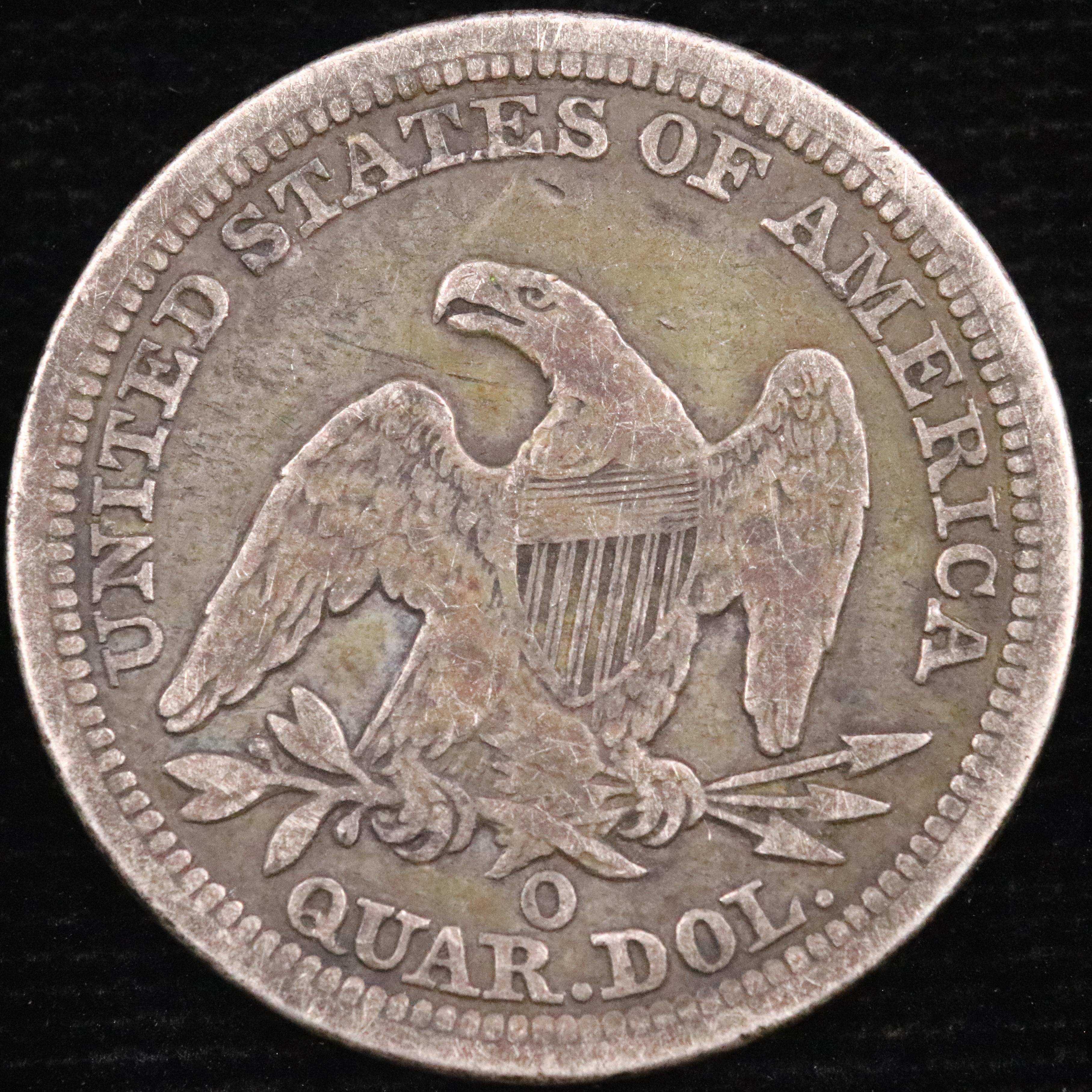 1847-O U.S. seated Liberty quarter