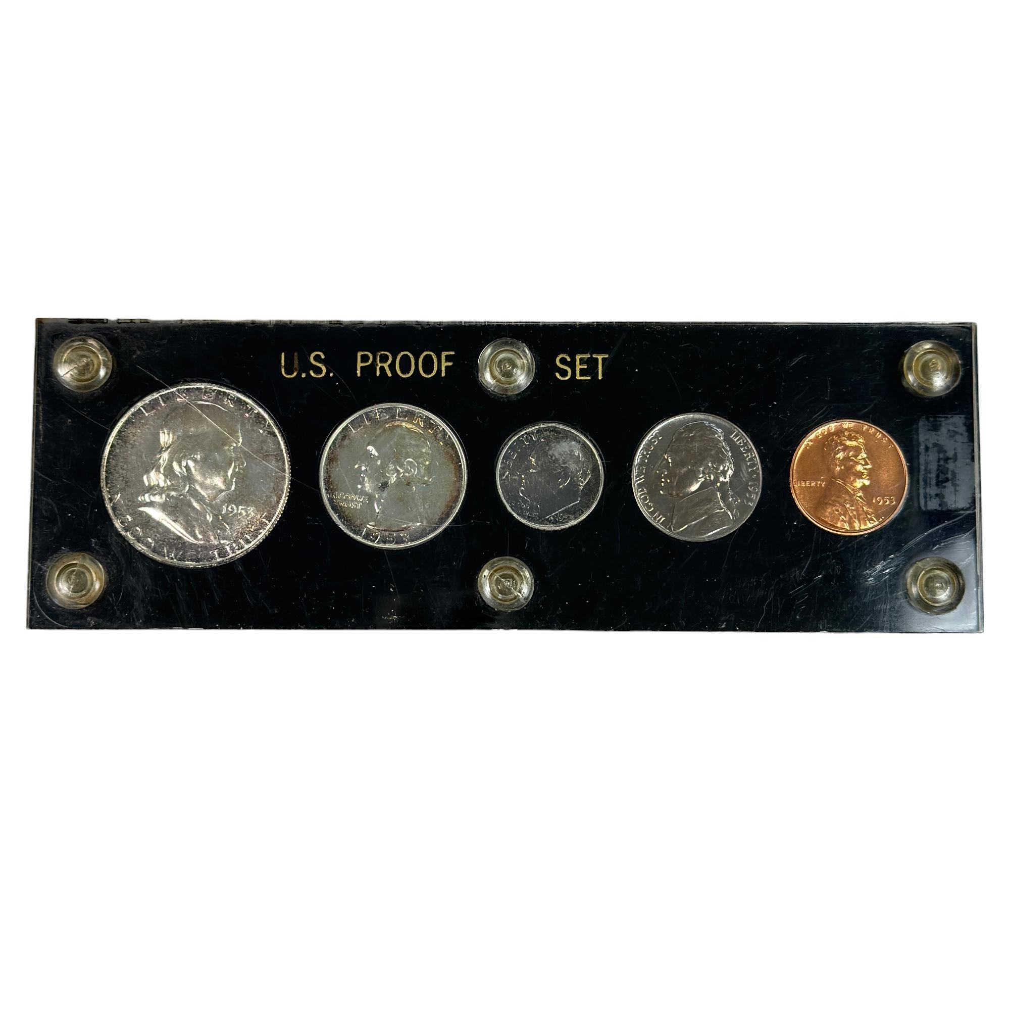 1953 U.S. 5-piece proof set in a Capital Plastics holder