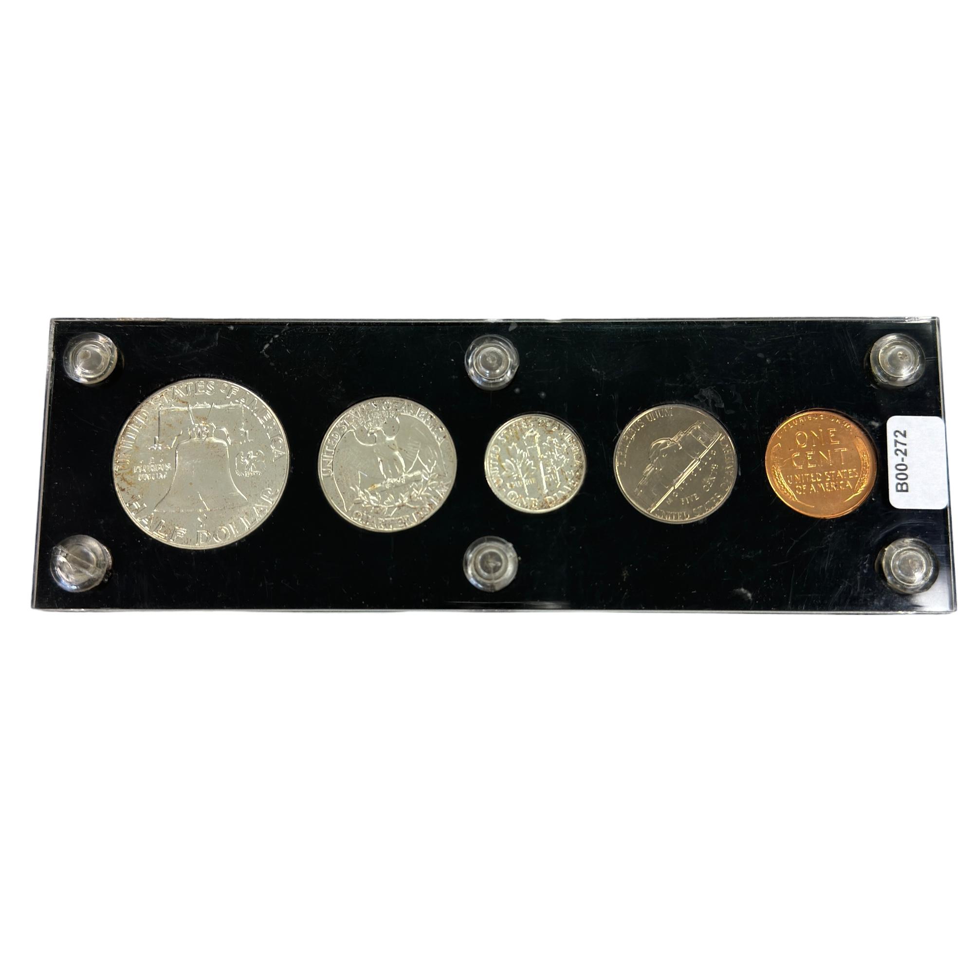 1955 U.S. 5-piece proof set in a Capital Plastics holder
