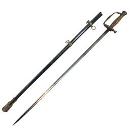 Antique Civil War-era unmarked dress sword & scabbard