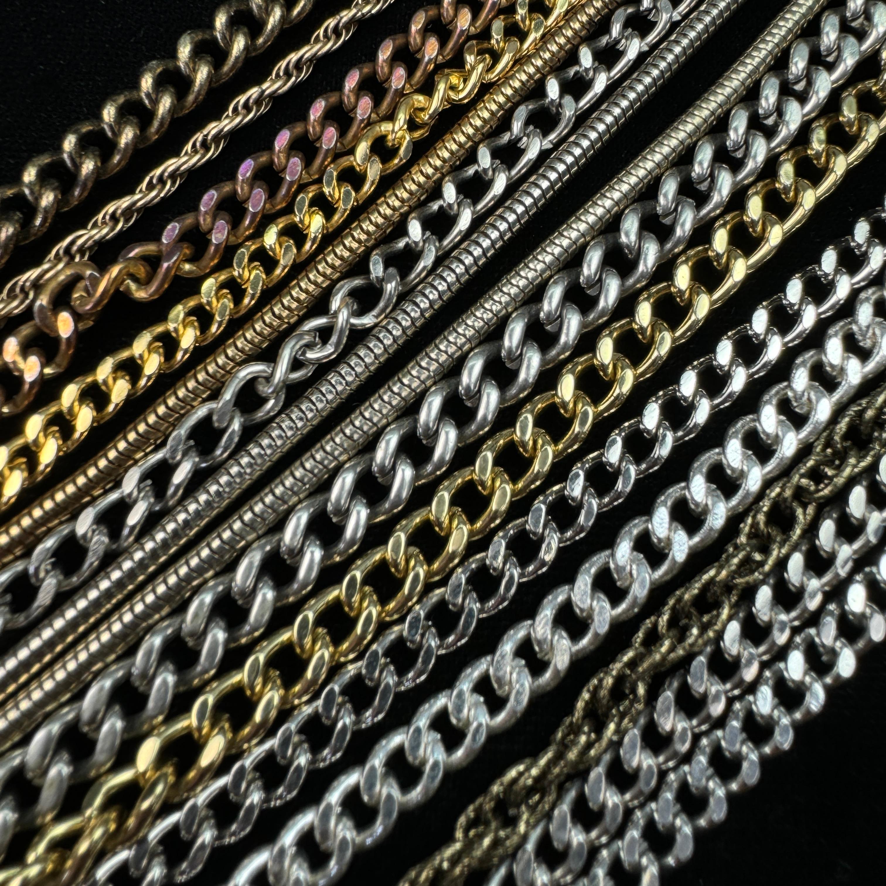 Lot of 6 watch chains