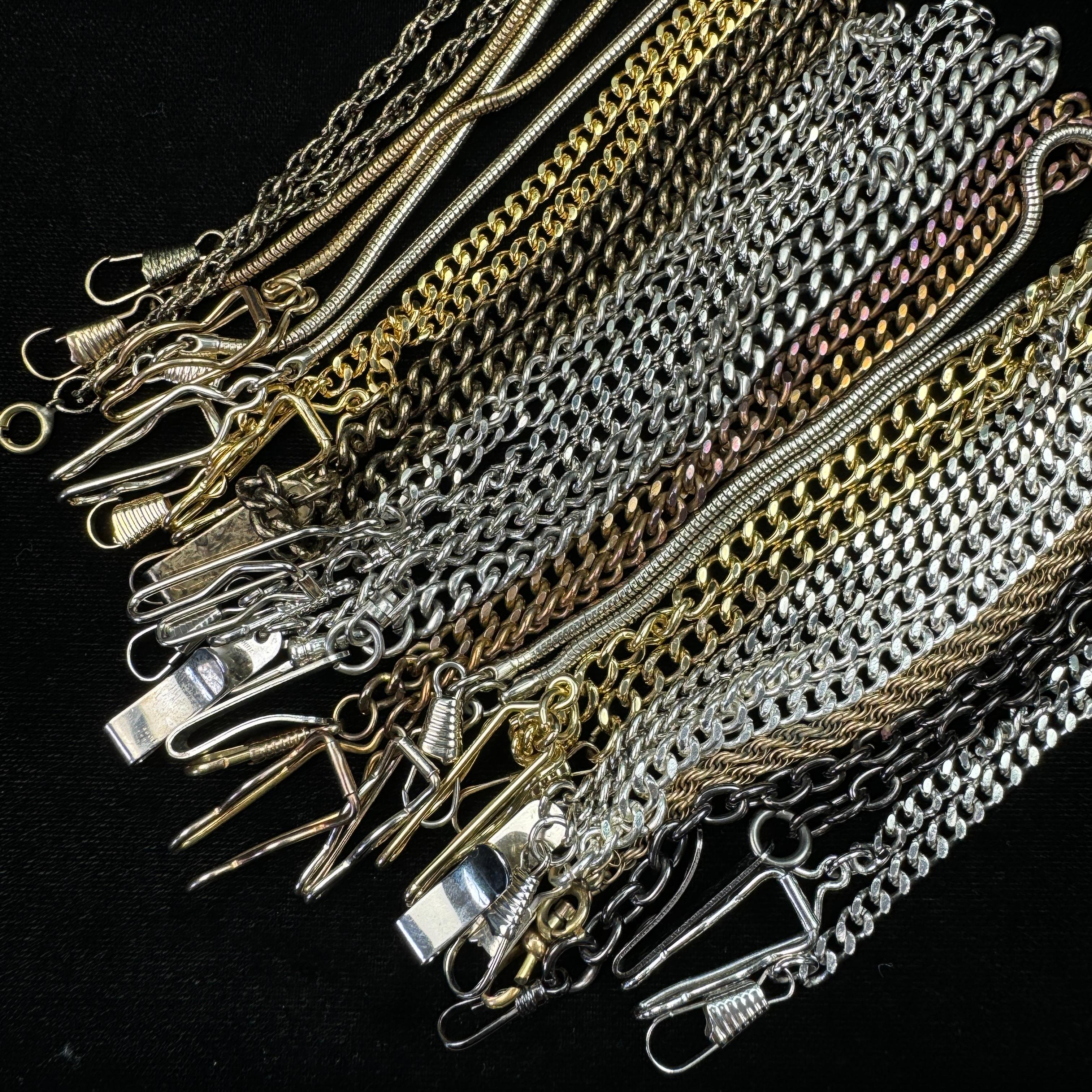 Lot of 6 watch chains