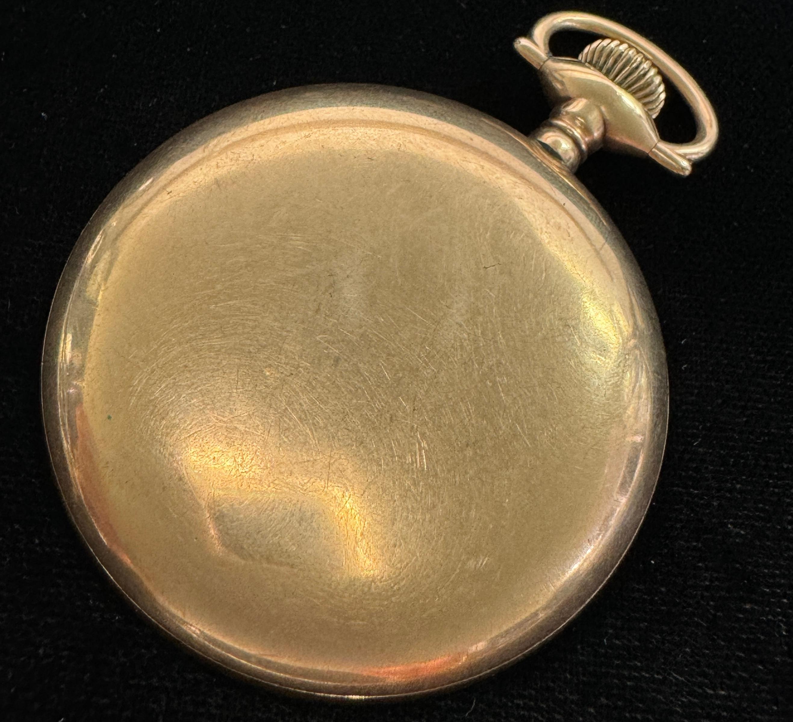 Circa 1905 19-jewel Elgin model 8 lever-set open face pocket watch