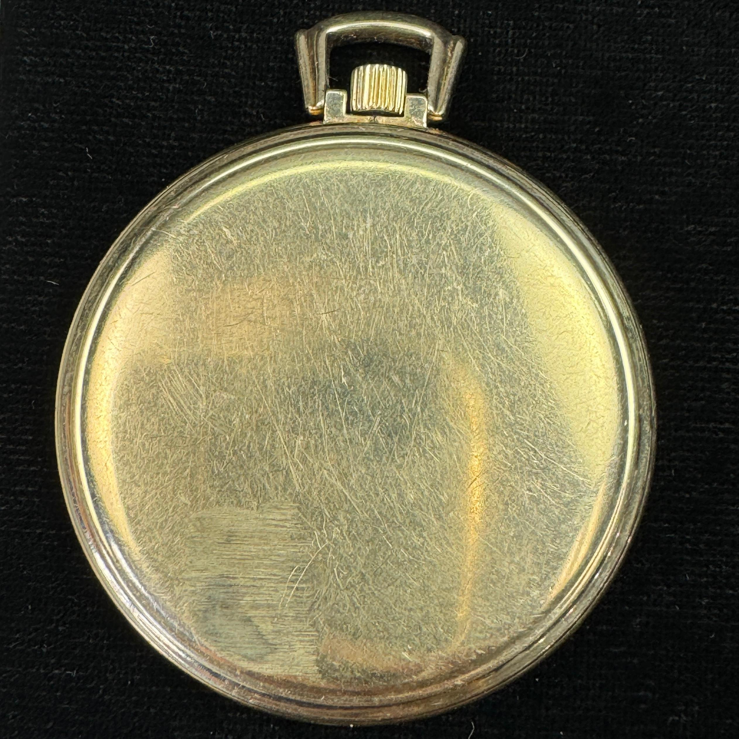 Circa 1951 17-jewel Elgin De Luxe model 5 open face pocket watch