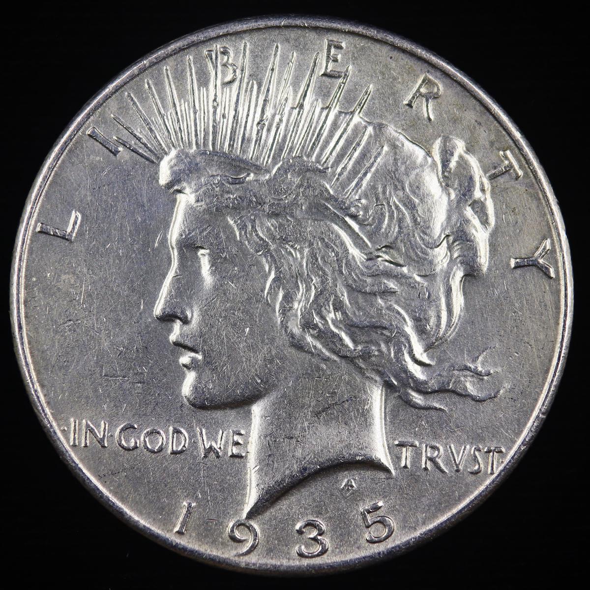 1935 U.S. peace silver dollar