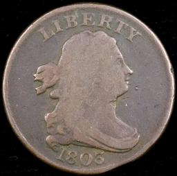 1803 U.S. draped bust half cent