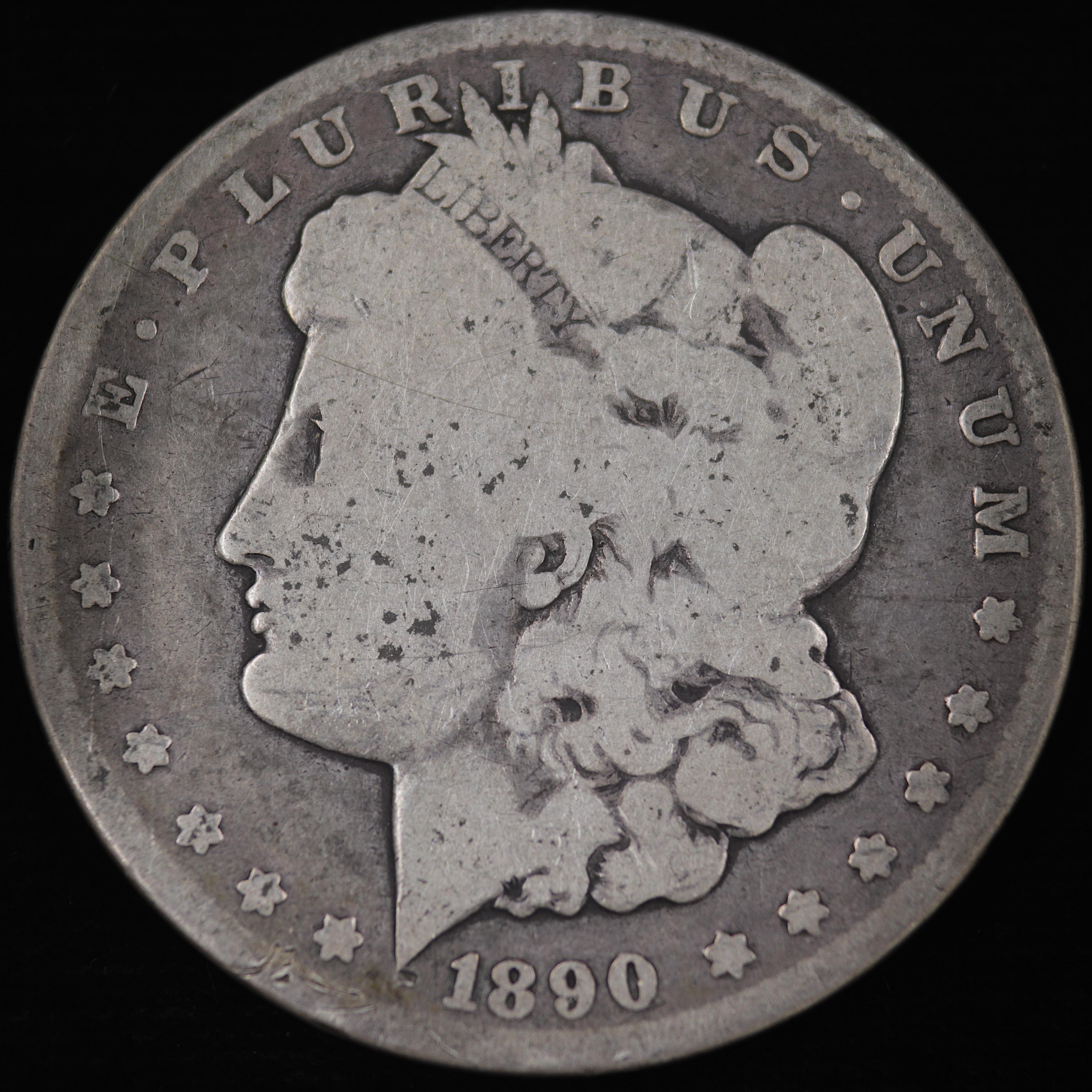 1890-CC U.S. Morgan silver dollar