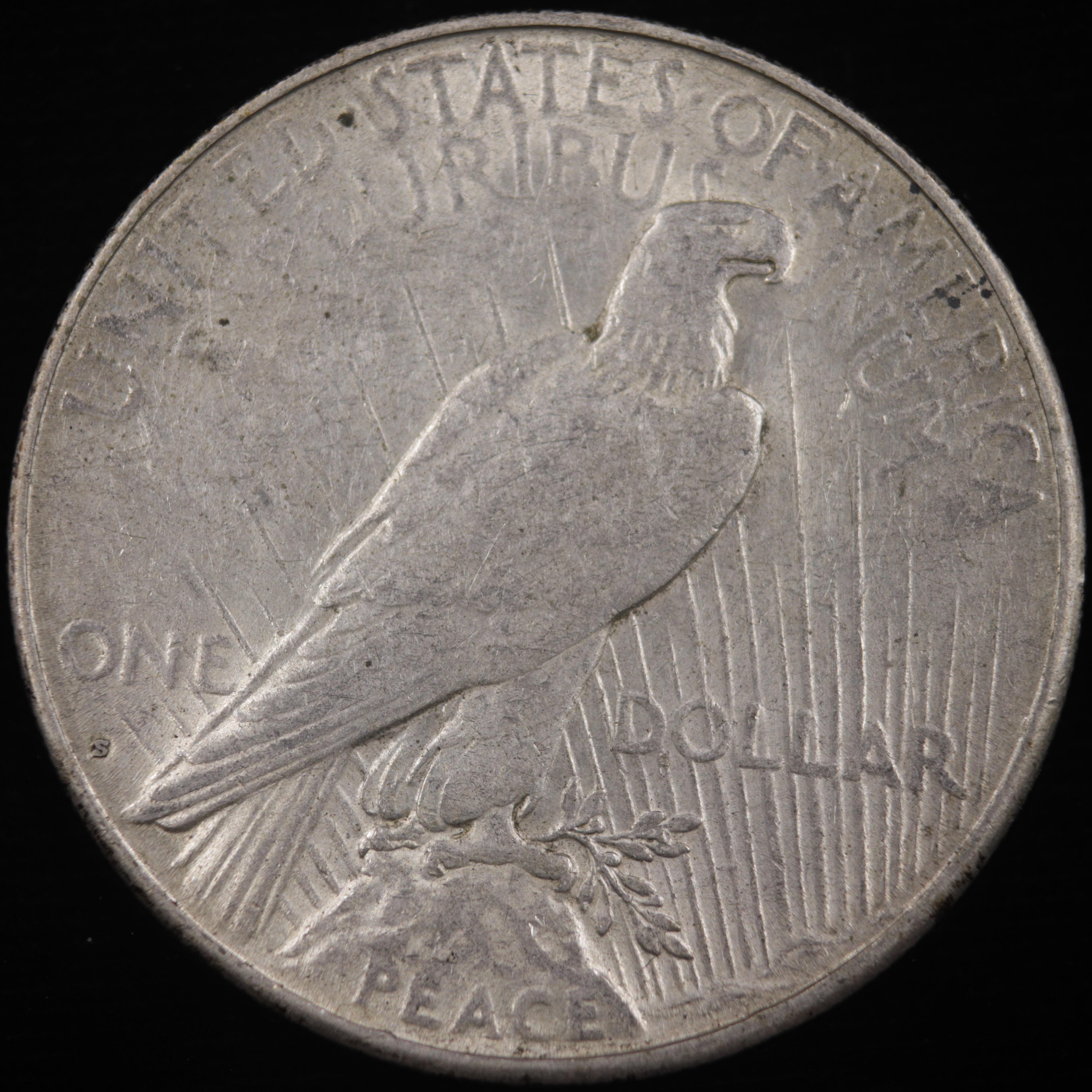 1927-S U.S. peace silver dollar