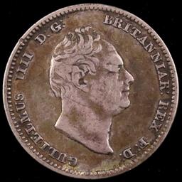 1832 Essequibo & Demerary silver 1/4 guilder