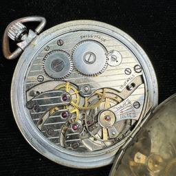 Circa 1940 15-jewel Ancre covered pocket watch
