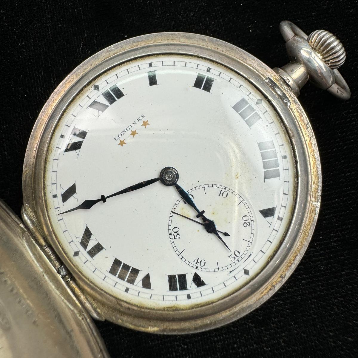Circa 1925 Longines covered pocket watch