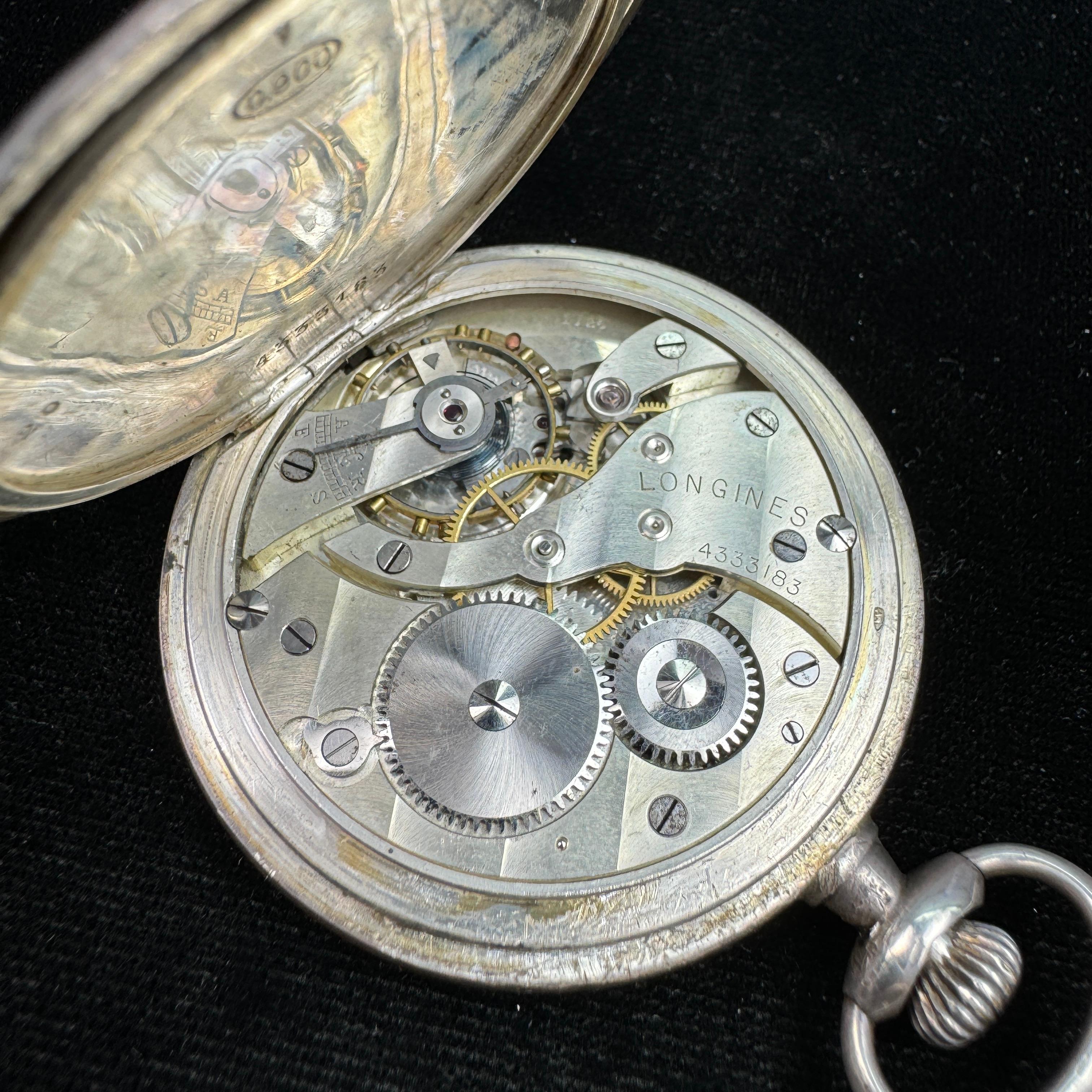 Circa 1925 Longines covered pocket watch