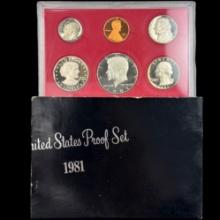 1981 error packaging U.S. proof set