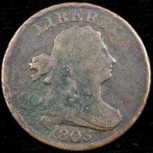 1803 U.S. draped bust half cent