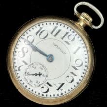 Circa 1930 7-jewel Waltham Model 1908 open face pocket watch