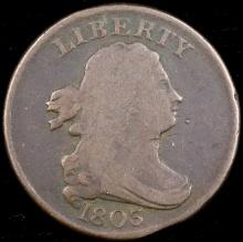 1803 U.S. draped bust half cent