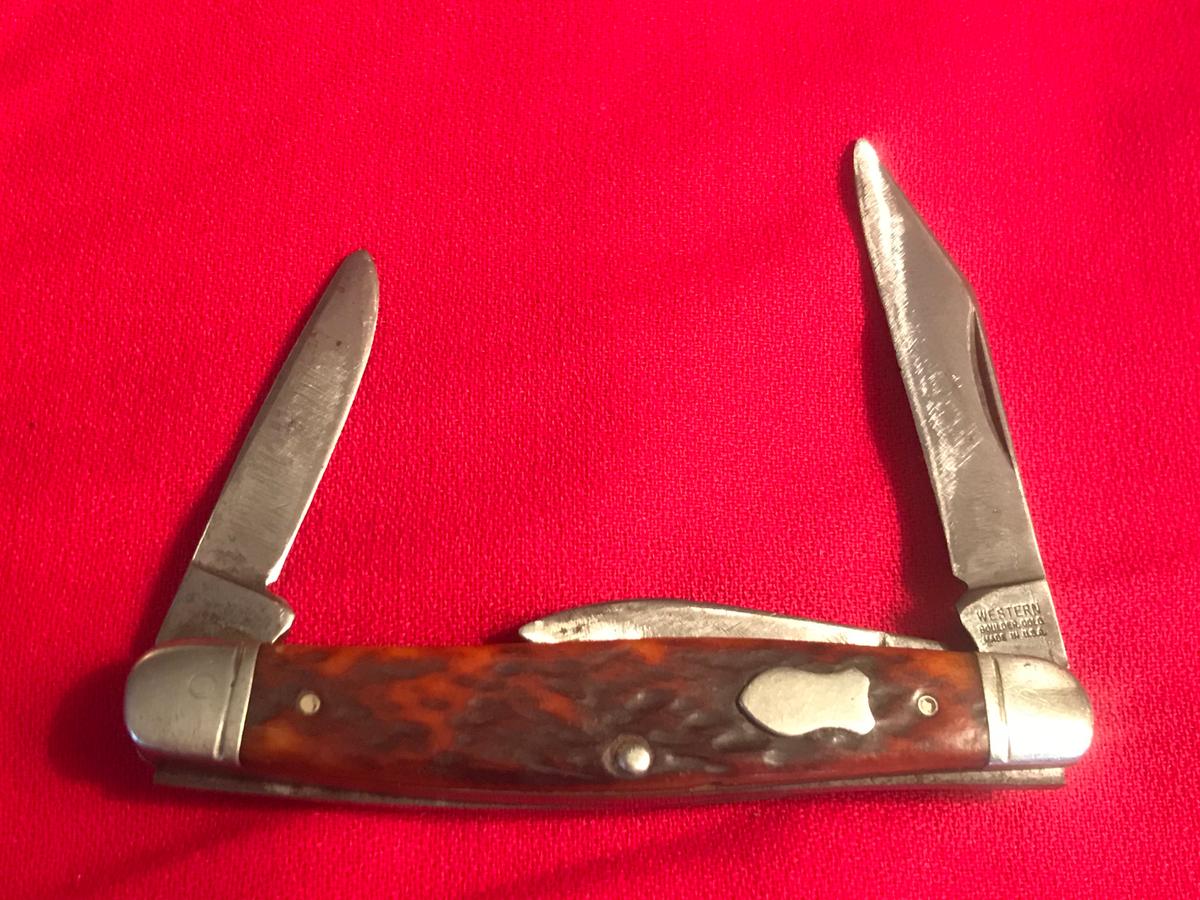 Western 3 Blade Pocket Knife