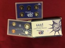 1999 Proof Set, 9 Coins