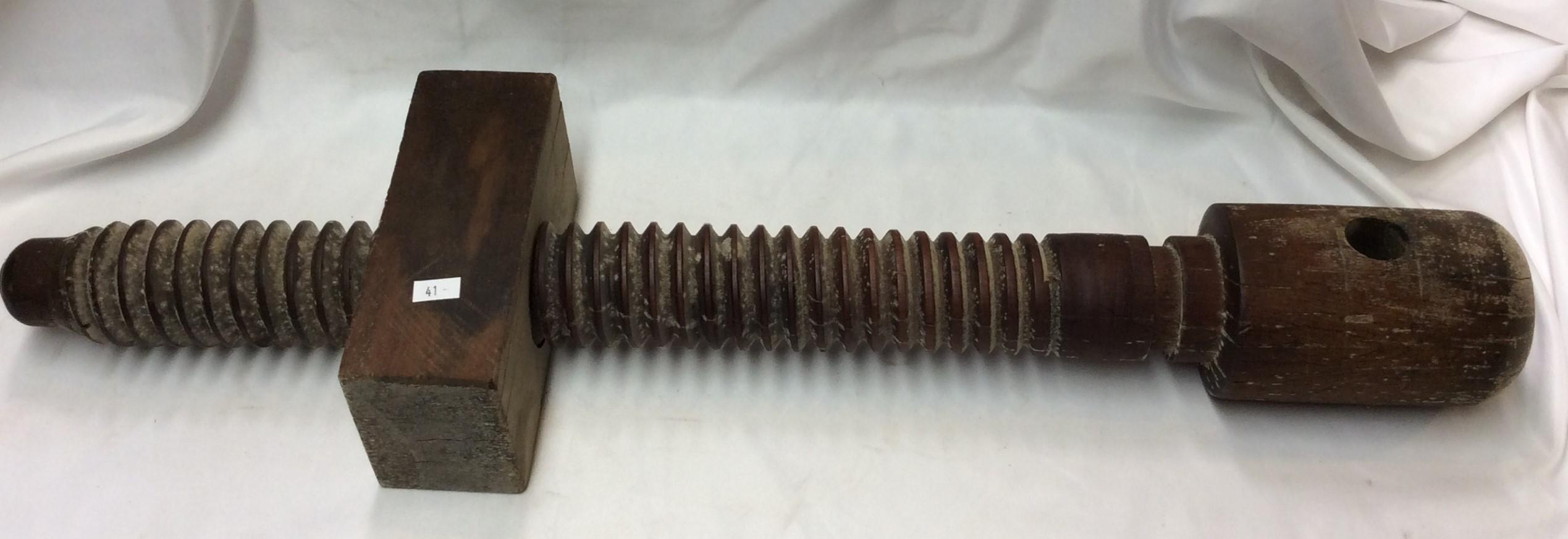 Antique Large Wood Screw Clamp