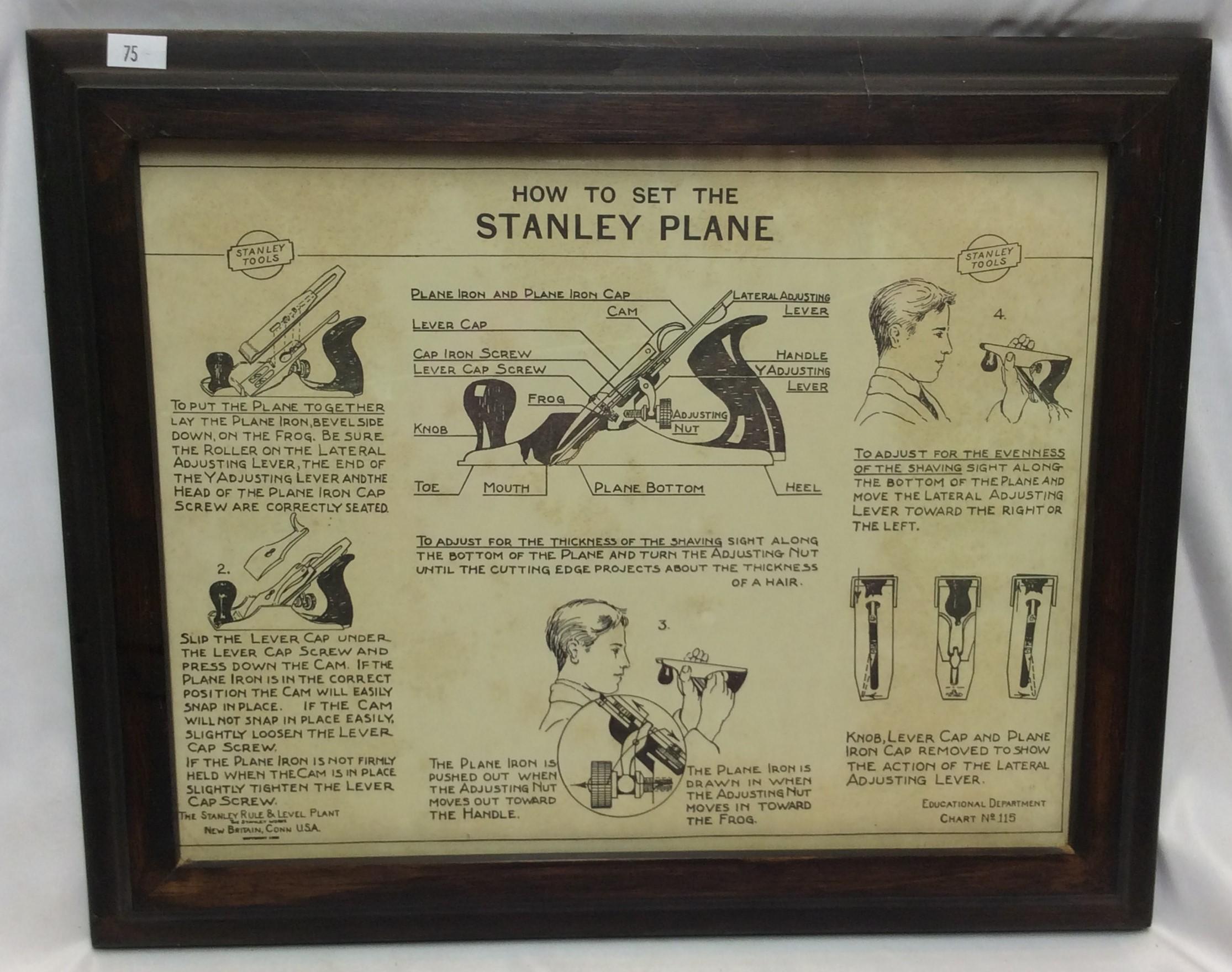 Stanley Framed Advertising Display